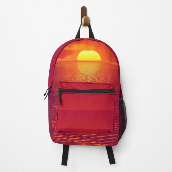 Item preview, Orange Summer Sunset Over the Ocean designed and sold by ZanyPaintbrush.