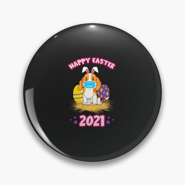 Item preview, Easter 2021 Beagle Dog Bunny and Eggs Social Distancing T-Shirt designed and sold by augetjalegrei.