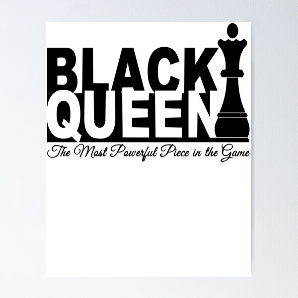 Black Queen the Most Powerful Piece in the Game SVG Chess 