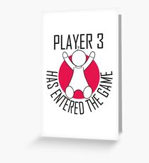 Spieler 3 hat das Spiel betreten Grußkarte