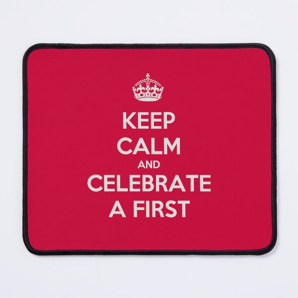 Item preview, Keep Calm And Celebrate A First Pale Greyish White Text designed and sold by taiche.