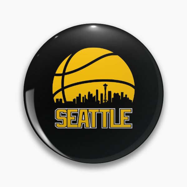Item preview, Retro Sonics Basketball Seattle City Skyline  designed and sold by zayvonmano.