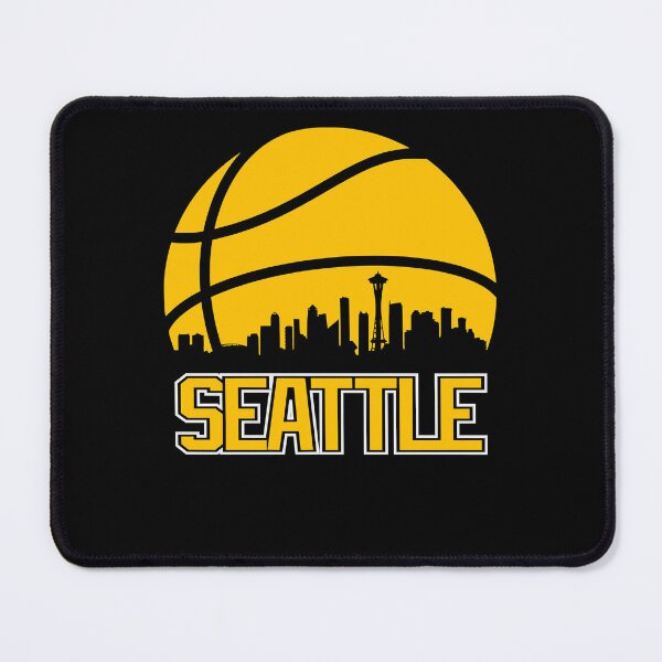 Item preview, Retro Sonics Basketball Seattle City Skyline designed and sold by zayvonmano.