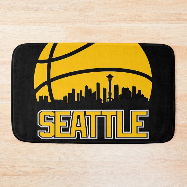 Item preview, Retro Sonics Basketball Seattle City Skyline  designed and sold by zayvonmano.