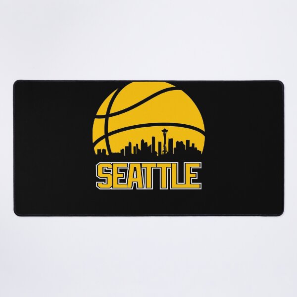 Item preview, Retro Sonics Basketball Seattle City Skyline designed and sold by zayvonmano.
