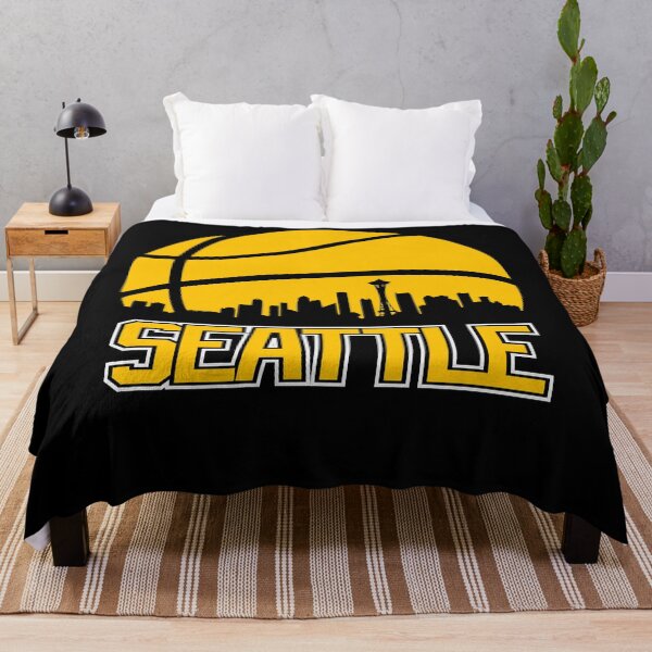 Item preview, Retro Sonics Basketball Seattle City Skyline  designed and sold by zayvonmano.