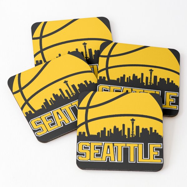 Item preview, Retro Sonics Basketball Seattle City Skyline  designed and sold by zayvonmano.