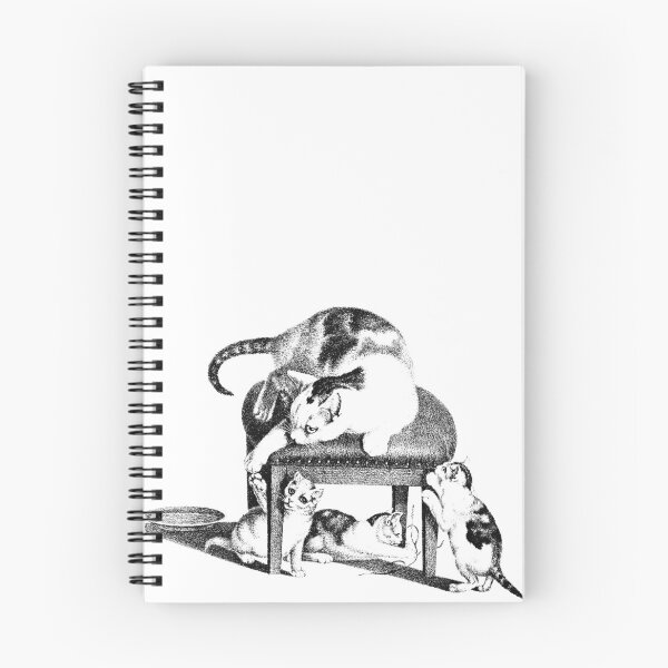 Item preview, Domestic Cat On A Stool And Three Playful Kittens: Illustration by Gottfried Mind, The Raphael of Cats 1768-1814 designed and sold by TeachUrb.
