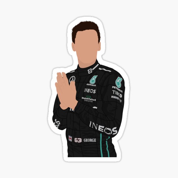 Vista previa del artículo con la obra «Debut de George Russell en Mercedes en la temporada 2022», diseñado y vendido por noellesmith22.