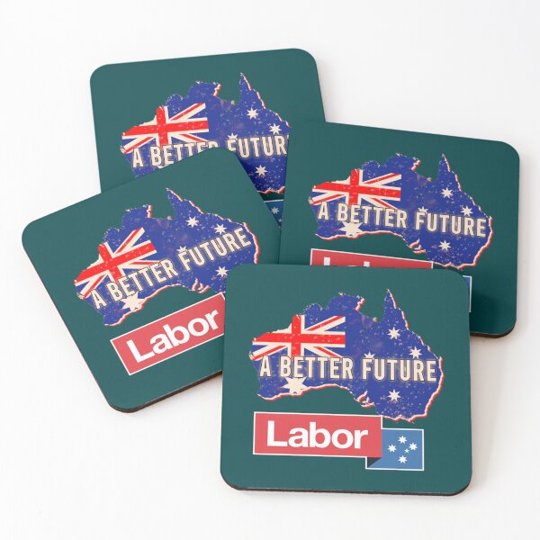 Item preview, Australian Labor Party  a better future  Australian map retro   designed and sold by ModernWildlife.