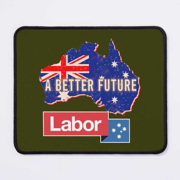Item preview, Australian Labor Party  a better future  Australian map retro   designed and sold by ModernWildlife.