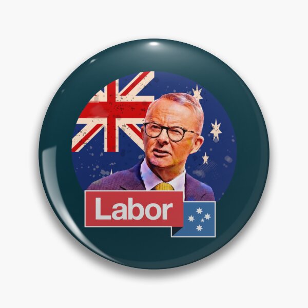 Artikelvorschau, Australische Labour Party Anthony Albanese Australische Flagge Retro 2022 entworfen und verkauft von ModernWildlife.