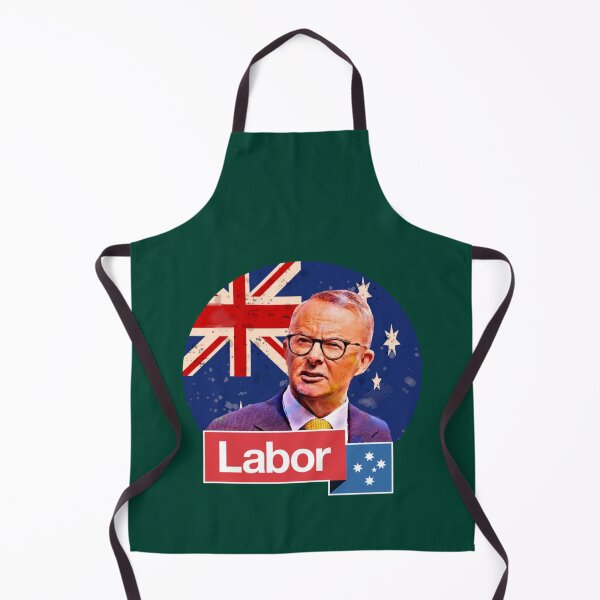 Item preview, Australian Labor Party Anthony Albanese Australian flag retro 2022 designed and sold by ModernWildlife.
