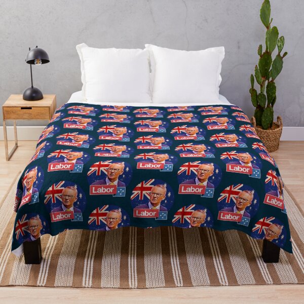 Item preview, Australian Labor Party  Anthony Albanese  Australian flag retro 2022   designed and sold by ModernWildlife.