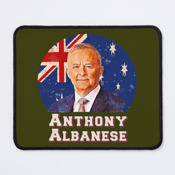 Item preview, Australian Labor Party Anthony Albanese Australian flag retro designed and sold by ModernWildlife.