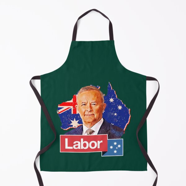 Item preview, Australian Labor Party Anthony Albanese Australian map retro designed and sold by ModernWildlife.