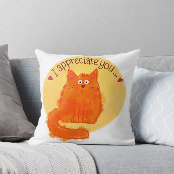 Aperçu de l'œuvre Ginger Cat 'Je t'apprécie' créée et vendue par KsPictureParade.