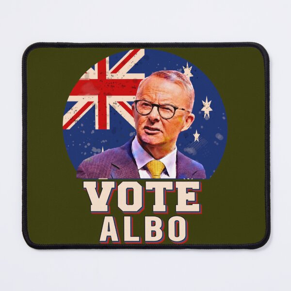 Item preview, Australian Labor Party vote albo Australian flag retro 2022 designed and sold by ModernWildlife.