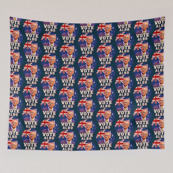 Item preview, Australian Labor Party  vote albo  Australian flag retro 2022   designed and sold by ModernWildlife.
