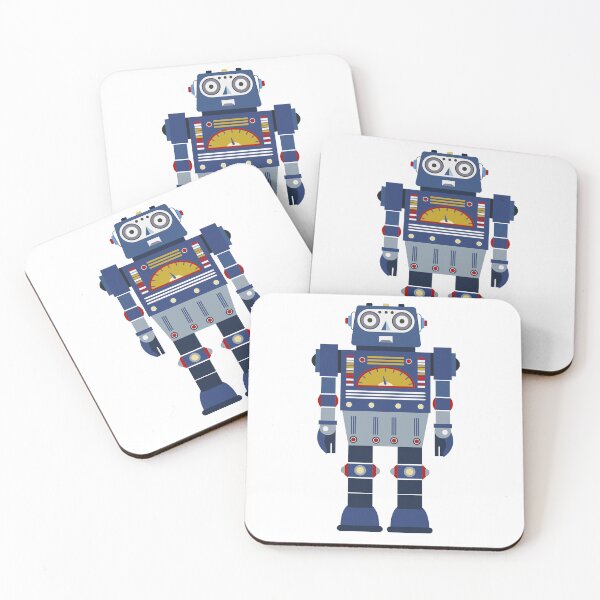 Item preview, Blue Retro Robot Toy designed and sold by piccalilli22.