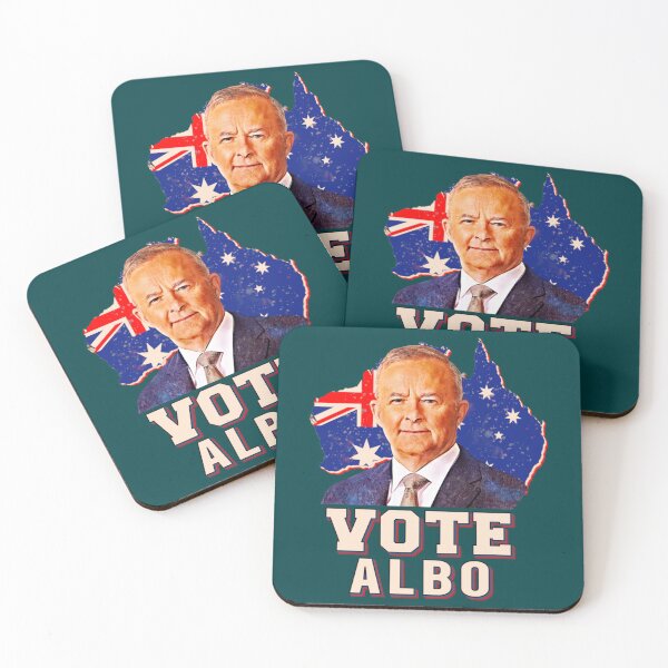 Item preview, Australian Labor Party  vote albo  Australian map retro   designed and sold by ModernWildlife.