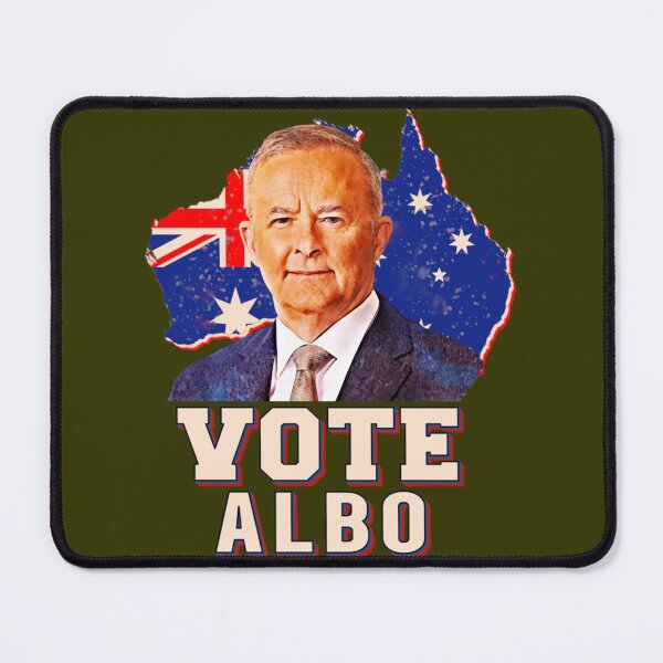 Item preview, Australian Labor Party vote albo Australian map retro designed and sold by ModernWildlife.