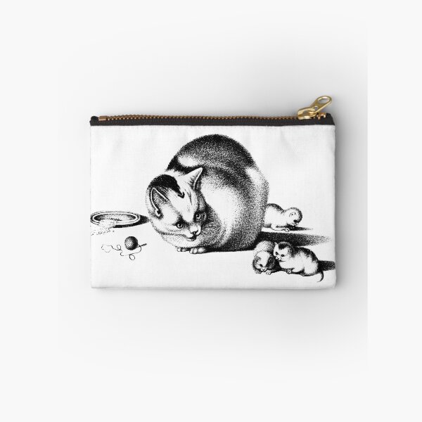 Item preview, Domestic Cat and Three Newborn Kittens: Illustration by Gottfried Mind, The Raphael of Cats 1768-1914 designed and sold by TeachUrb.