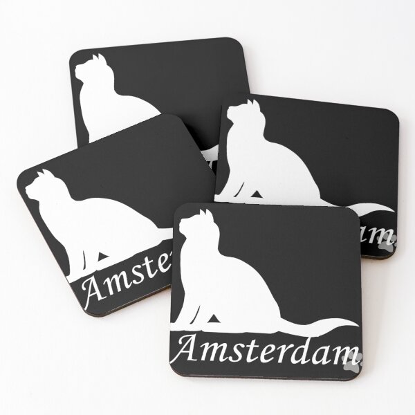 Item preview, Amsterdam Skyline Cat Fitted,cats lover Classic . designed and sold by alianotdtott.