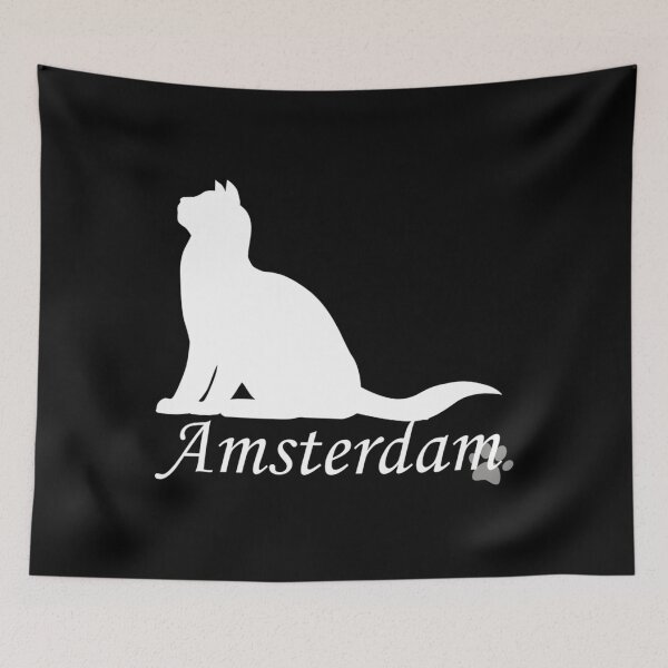 Item preview, Amsterdam Skyline Cat Fitted,cats lover Classic . designed and sold by alianotdtott.