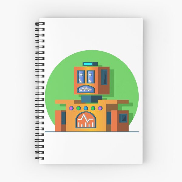 Item preview, Cartoon serious 3D orange square low poly robotic toy. Childish comical vintage robot designed and sold by GAleksS.