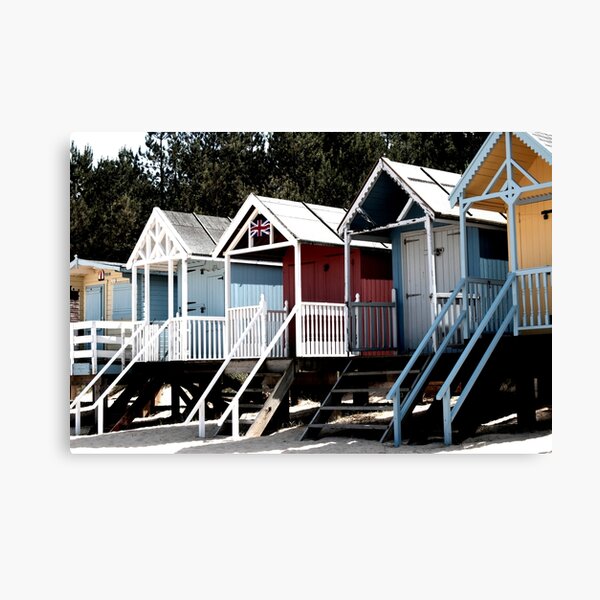 Item preview, Seaside Beach Huts Poster designed and sold by MyriadLifePhoto.