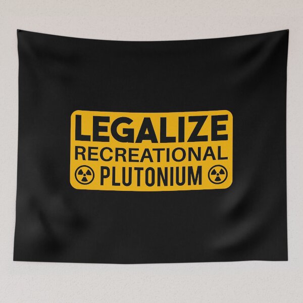 Item preview, LEGALIZE RECREATIONAL PLUTONIUM RECTANGLE STICKER Sticker designed and sold by HillaryMaya.