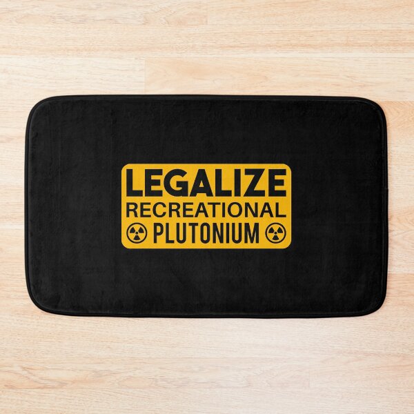 Item preview, LEGALIZE RECREATIONAL PLUTONIUM RECTANGLE STICKER Sticker designed and sold by HillaryMaya.