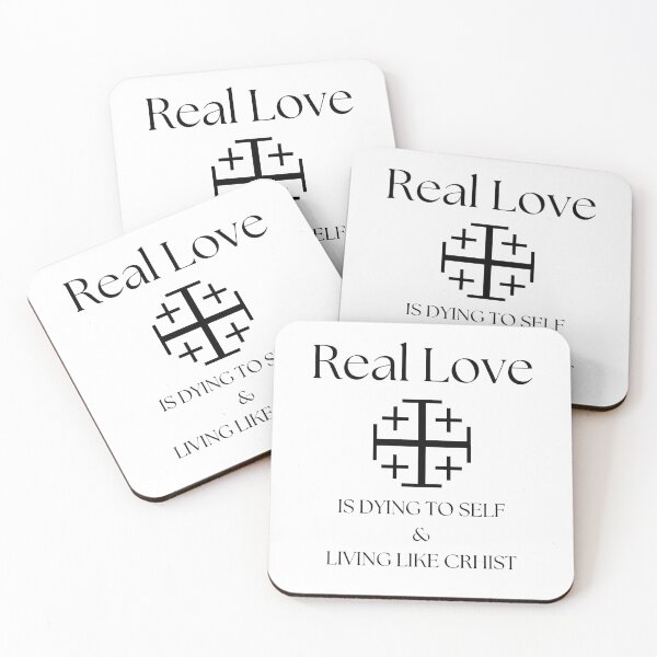 Item preview, Real Love is Dying to Self and Living like Christ - Clear Background designed and sold by NonPCTruths.