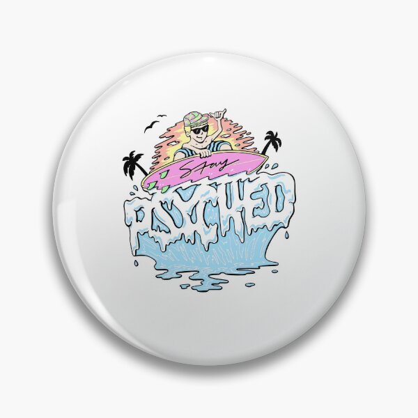 Item preview, Jamie O'Brien Merch Stay Psyched Surfer designed and sold by Denise Pineda.