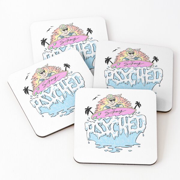 Item preview, Jamie O'Brien Merch Stay Psyched Surfer designed and sold by Denise Pineda.