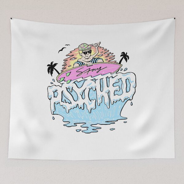 Item preview, Jamie O'Brien Merch Stay Psyched Surfer designed and sold by Denise Pineda.