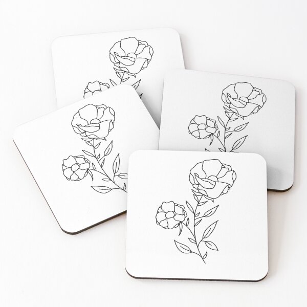 Item preview, Minimalist floral poppy design  designed and sold by Holly-berry-art.
