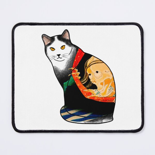 Item preview, Monmon cat, colorful japanese cat - samurai cat designed and sold by shodark.