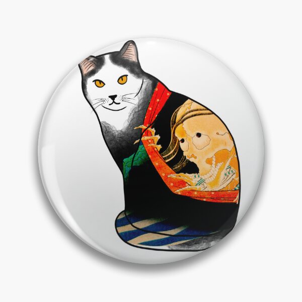 Item preview, Monmon cat, colorful japanese cat - samurai cat designed and sold by shodark.
