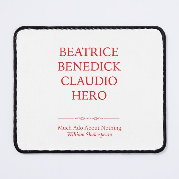Item preview, Much Ado About Nothing Characters designed and sold by ThatsNovelGifts.