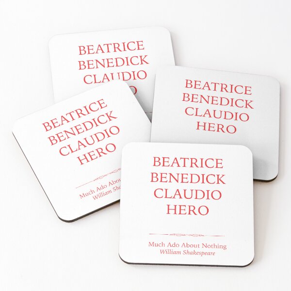Item preview, Much Ado About Nothing Characters designed and sold by ThatsNovelGifts.