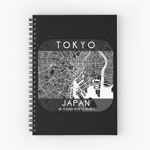 Item preview, TOKYO JAPAN MAP MONOCHROME BLACK designed and sold by lukas69graphic.