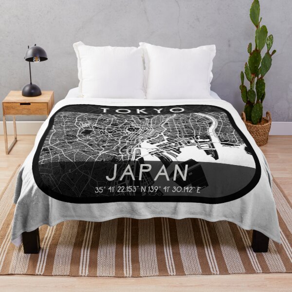 Item preview, TOKYO JAPAN MAP MONOCHROME BLACK designed and sold by lukas69graphic.