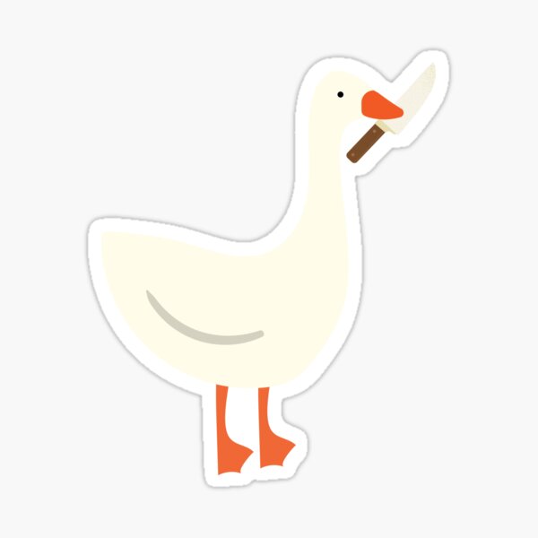 Aperçu de l'œuvre Angry Goose avec un couteau Meme Funny Design créée et vendue par InspireShop.