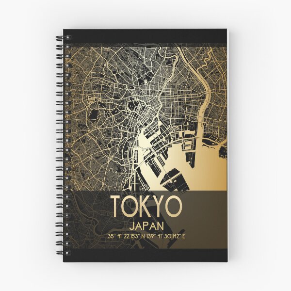 Item preview, TOKYO JAPAN MAP MONOCHROME GOLD designed and sold by lukas69graphic.