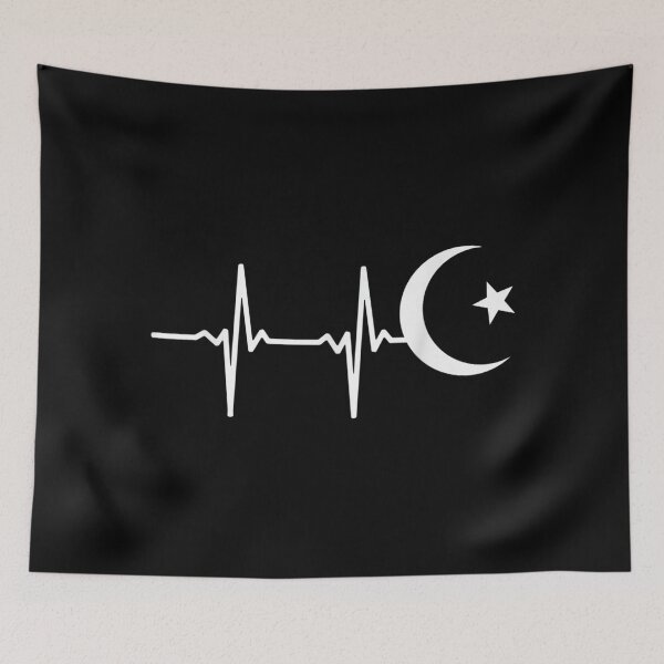 Item preview, Muslim heartbeats, Ramadan Kareem moon Crescent Eid designed and sold by zacben.