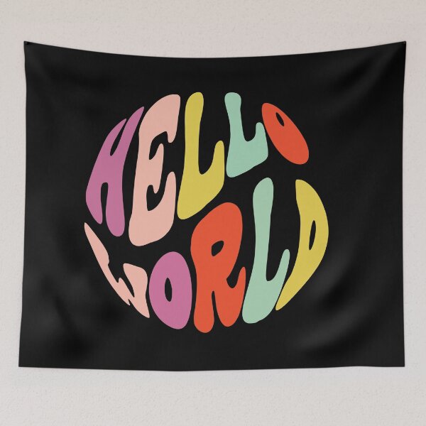 Item preview, Hello World designed and sold by AnnKiraz.
