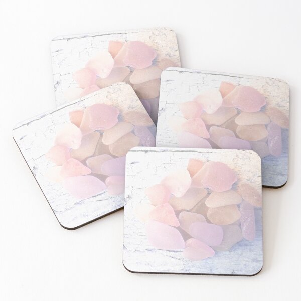 Item preview, Pale Coastal Décor Sea Glass Light Pink Beach Glass Pieces (Photo) 2 of 8 designed and sold by Beachy.