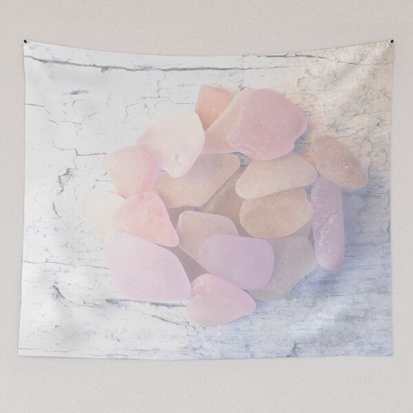 Item preview, Pale Coastal Décor Sea Glass Light Pink Beach Glass Pieces (Photo) 2 of 8 designed and sold by Beachy.